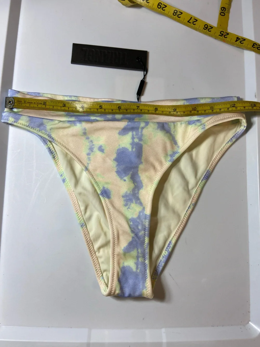 NWT New Triangl Swimwear Pastel Tie-Dye Bikini Bottoms Large L